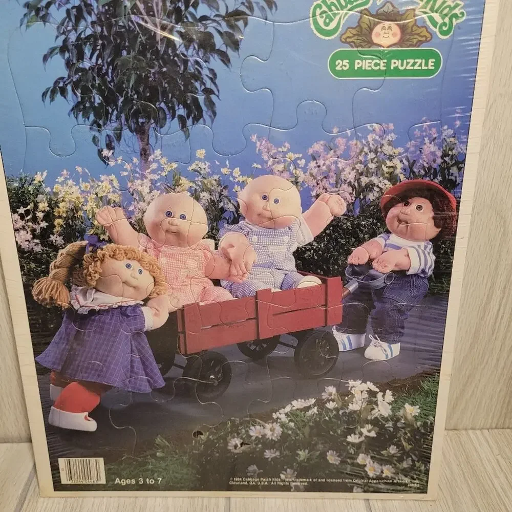 Vintage 1984 Cabbage Patch 25 Piece Bord Puzzle New Sealed Package